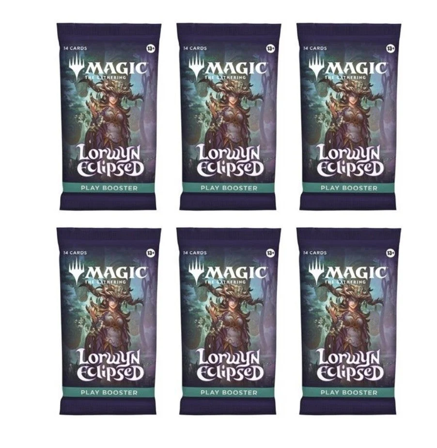 6 Packs Magic The Gathering Play Booster Pack Lot MTG Lorwyn Eclipsed