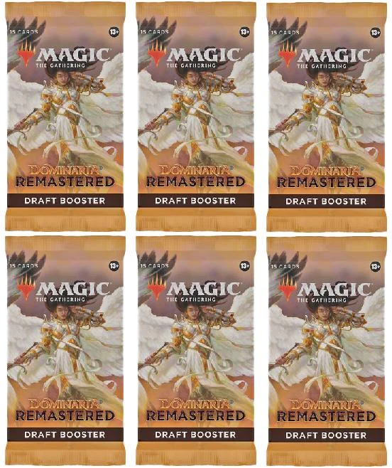 6 Packs MTG Draft Booster Pack Lot MTG Dominaria Remastered