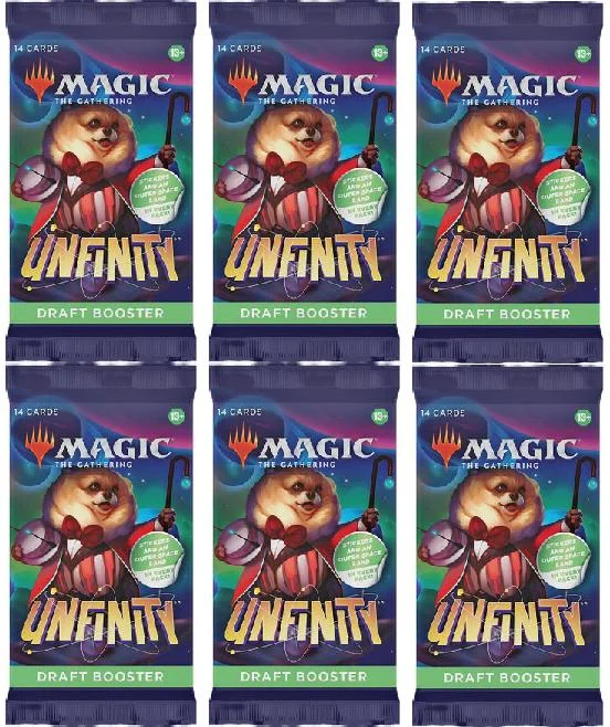6 Packs MTG Draft Booster Pack Lot MTG Unfinity