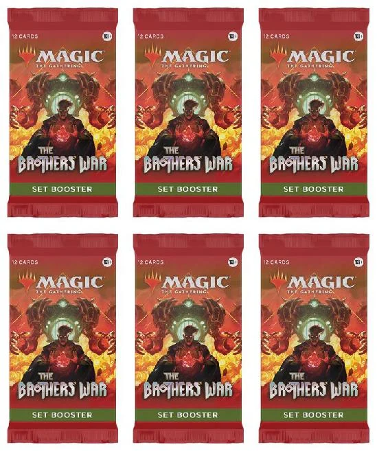 6 Packs MTG Set Booster Pack Lot MTG The Brothers War