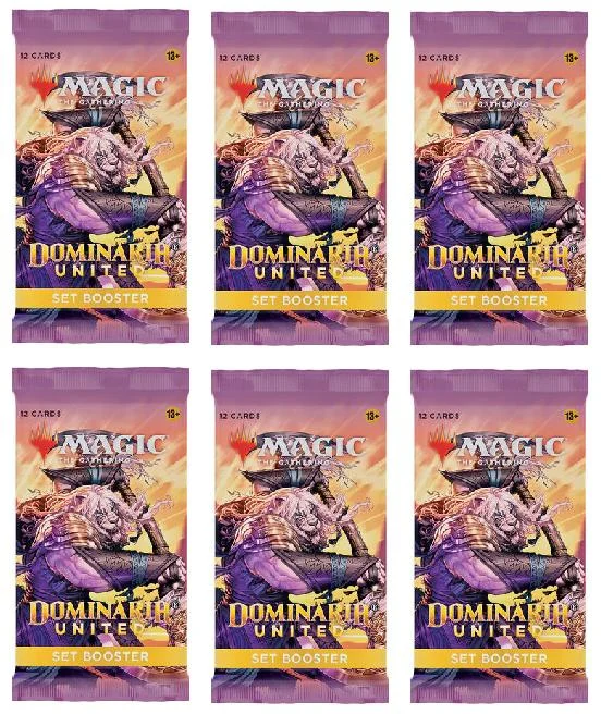 6 Packs MTG Set Booster Pack Lot MTG Dominaria United