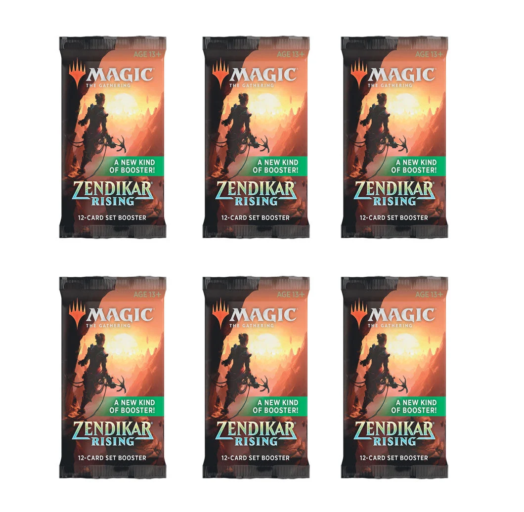 6 Packs MTG Set Booster Pack Lot MTG Zendikar Rising
