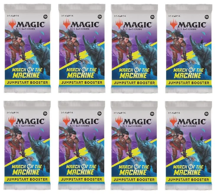 8 Packs Magic: the Gathering Jumpstart Booster Pack Lot MTG March of the Machines