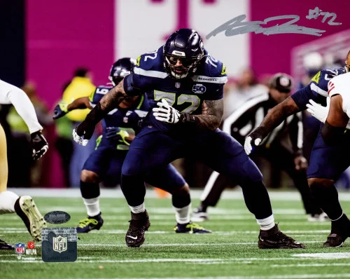 Abraham Abe Lucas Autographed 8x10 Photo Seattle Seahawks MCS Holo Stock #265410