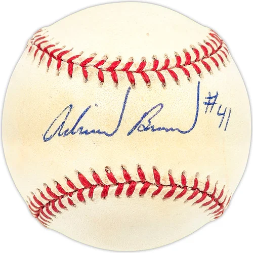 Adrian Brown Autographed Official NL Baseball Pittsburgh Pirates, Boston Red Sox SKU #227386