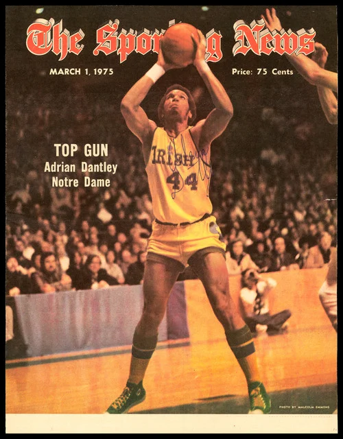 Adrian Dantley Autographed Sporting News Cover Notre Dame SKU #236342