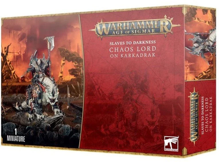 Age of Sigmar Slaves to Darkness Chaos Lord on Karkadrak
