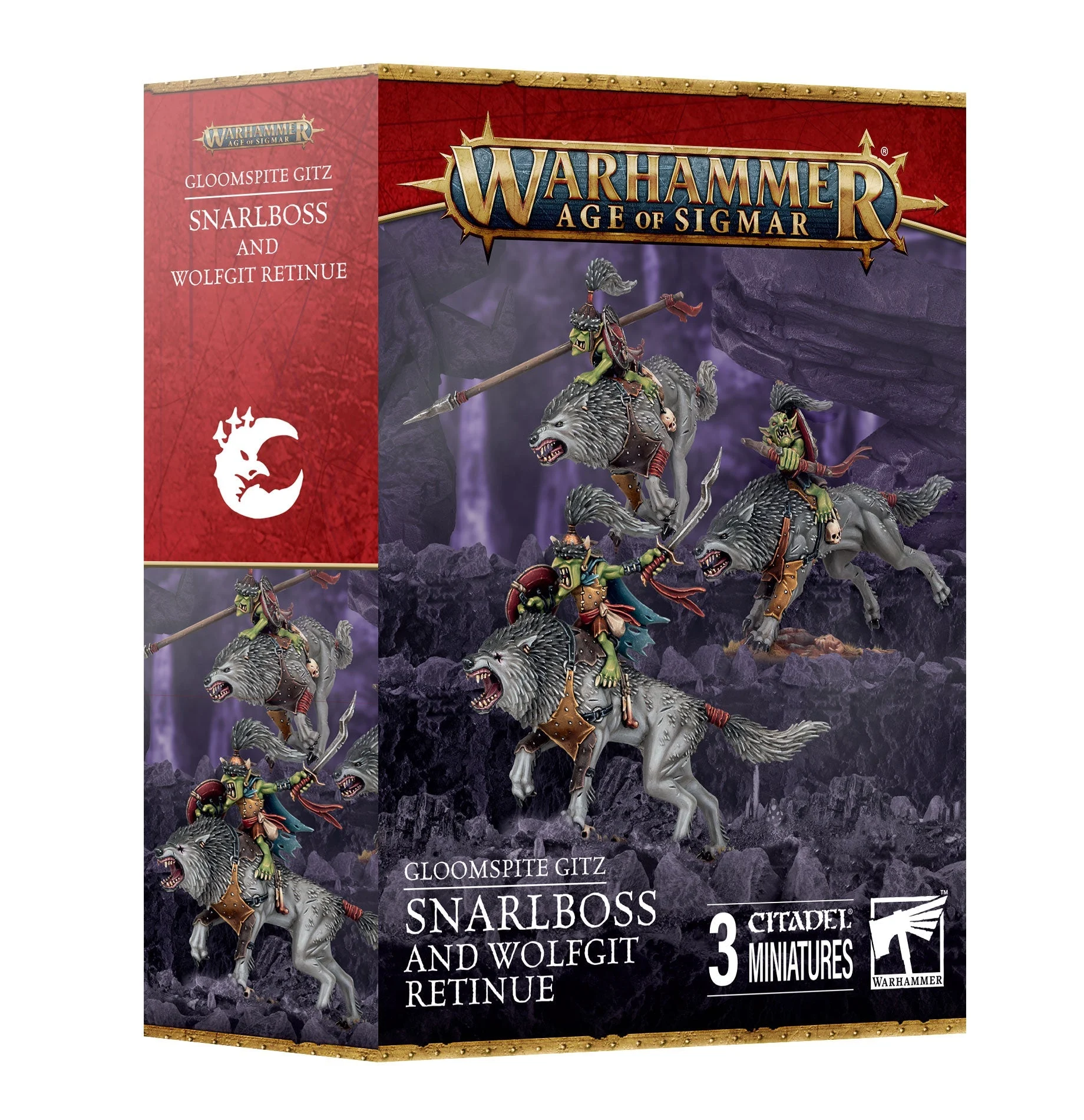 Age of Sigmar Snarlboss and Wolfgit Retinue