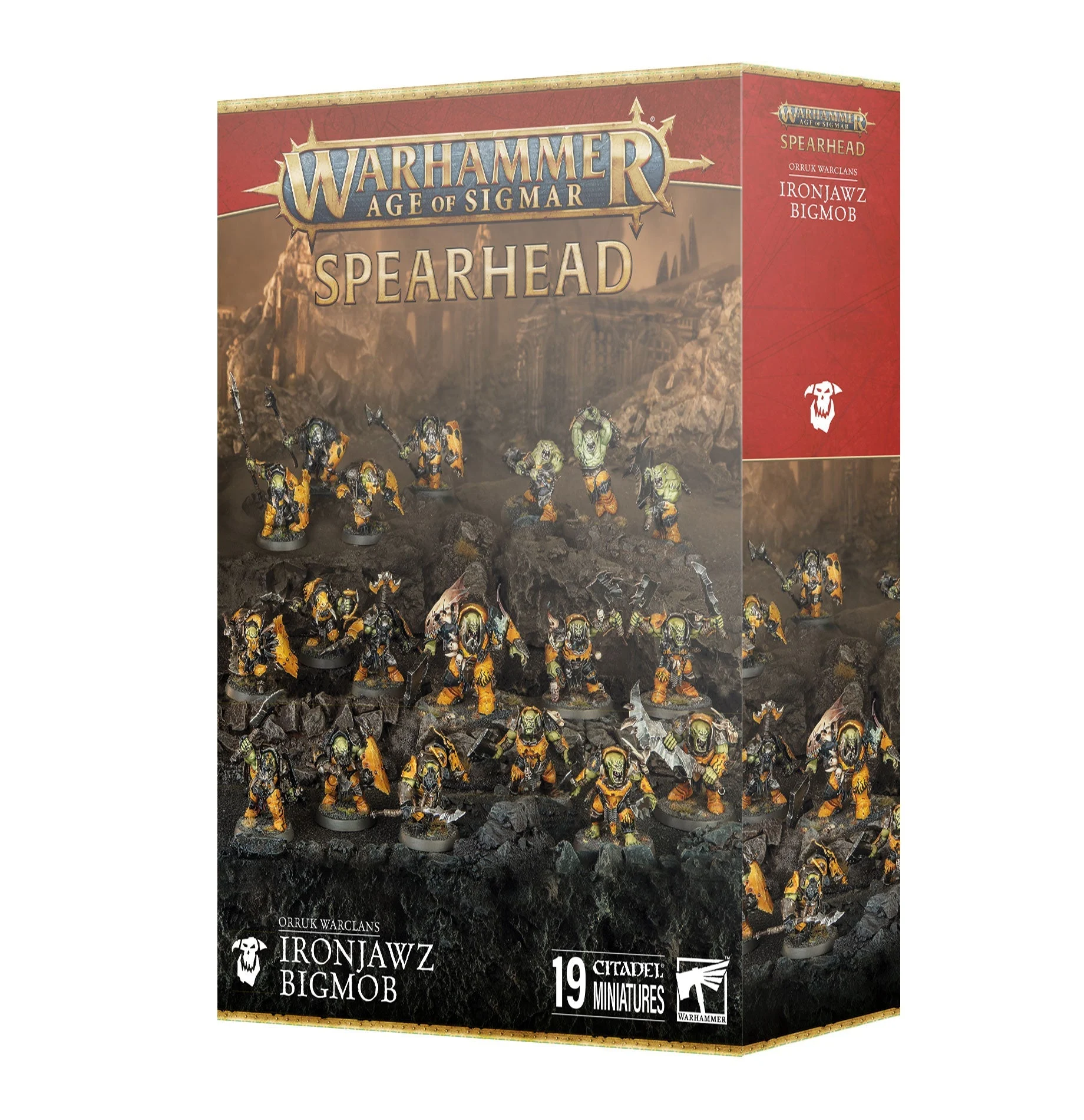 Age of Sigmar Spearhead Orruk Warclans Ironjawz Bigmob