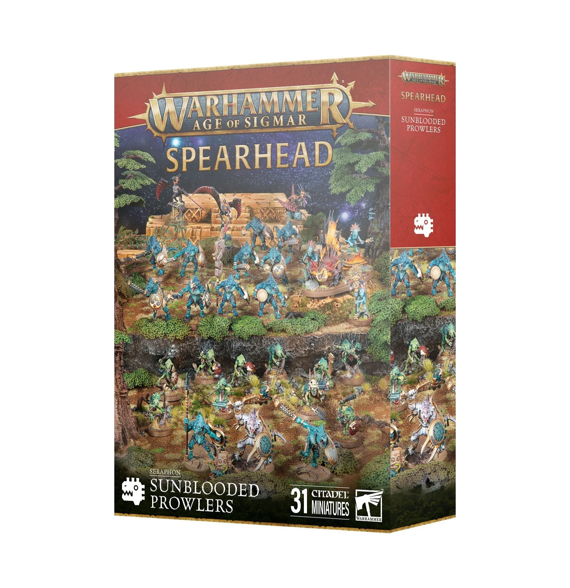 Age of Sigmar Spearhead Seraphon Sunblooded Prowlers