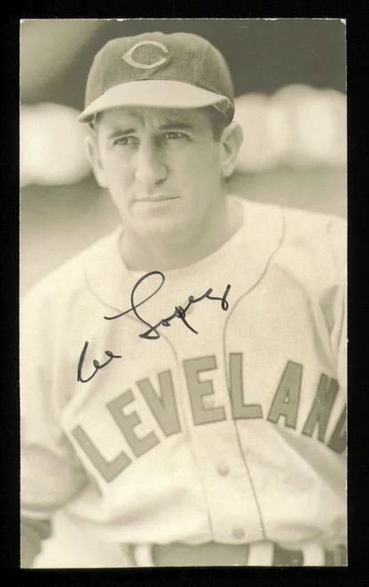 Al Lopez Autographed 3x5 Postcard Cleveland Indians (Trimmed) SKU #222480