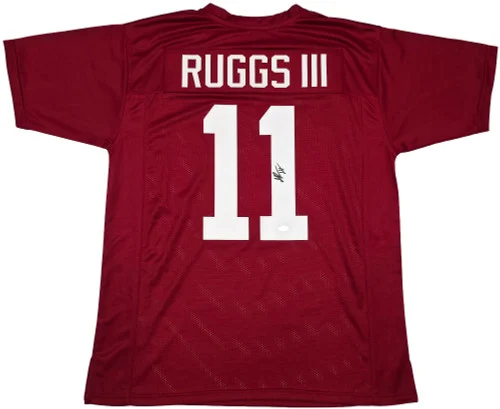 Alabama Crimson Tide Henry Ruggs III Autographed Maroon Jersey Beckett BAS Stock #256889