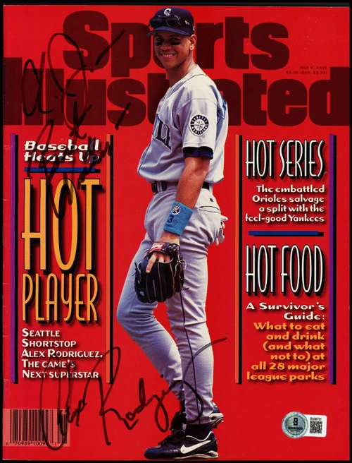 Alex Rodriguez Autographed Sports Illustrated Magazine Seattle Mariners "Best Wishes" Beckett BAS QR #BU86701