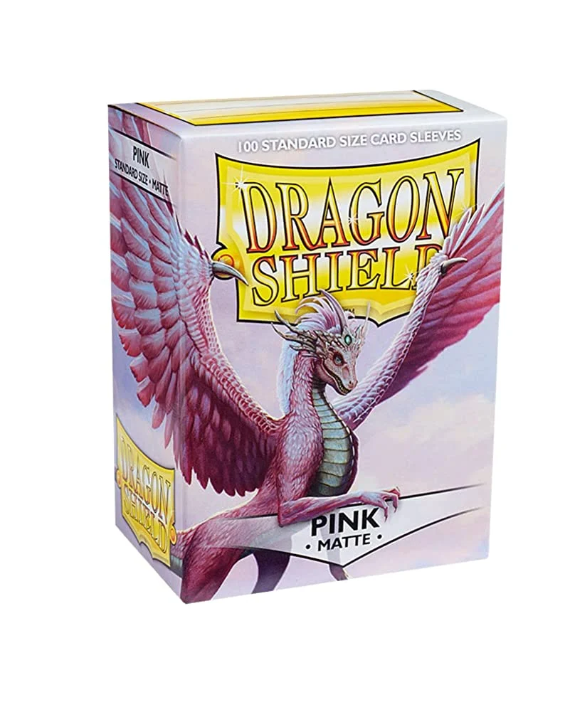 Arcane Tinmen AT-11012 Dragon Shield Sleeves Matte Card Game, Pink