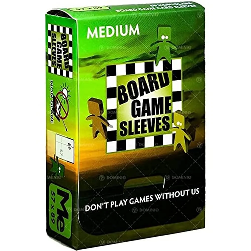 Arcane Tinmen Card Sleeves Medium Non-Glare 50 CT Card Sleeves are Smooth & Tough Compatible with Munchkin, A Game of Thrones, Ticket to Ride Variants, and More, Clear, (ART10423)