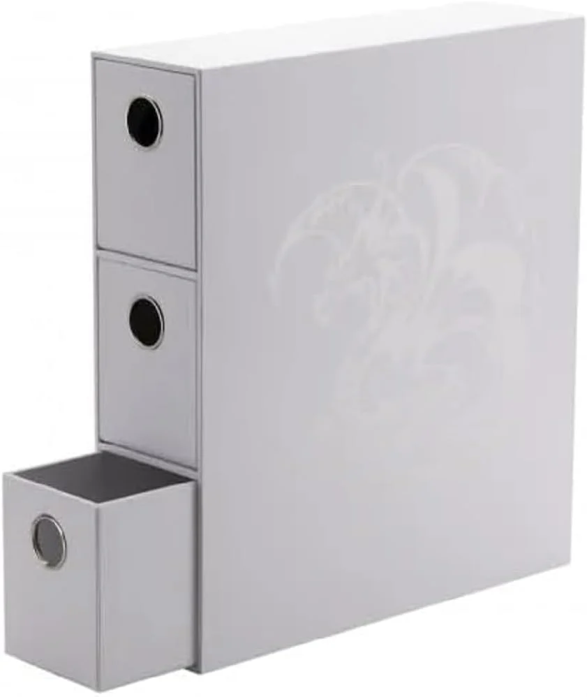 Arcane Tinmen - Dragon Shield: Fortress Card Drawers: White 1200CT – Card Games - Compatible with Pokemon, Yugioh, Magic The Gathering, MTG TCG OCG & Hockey Cards