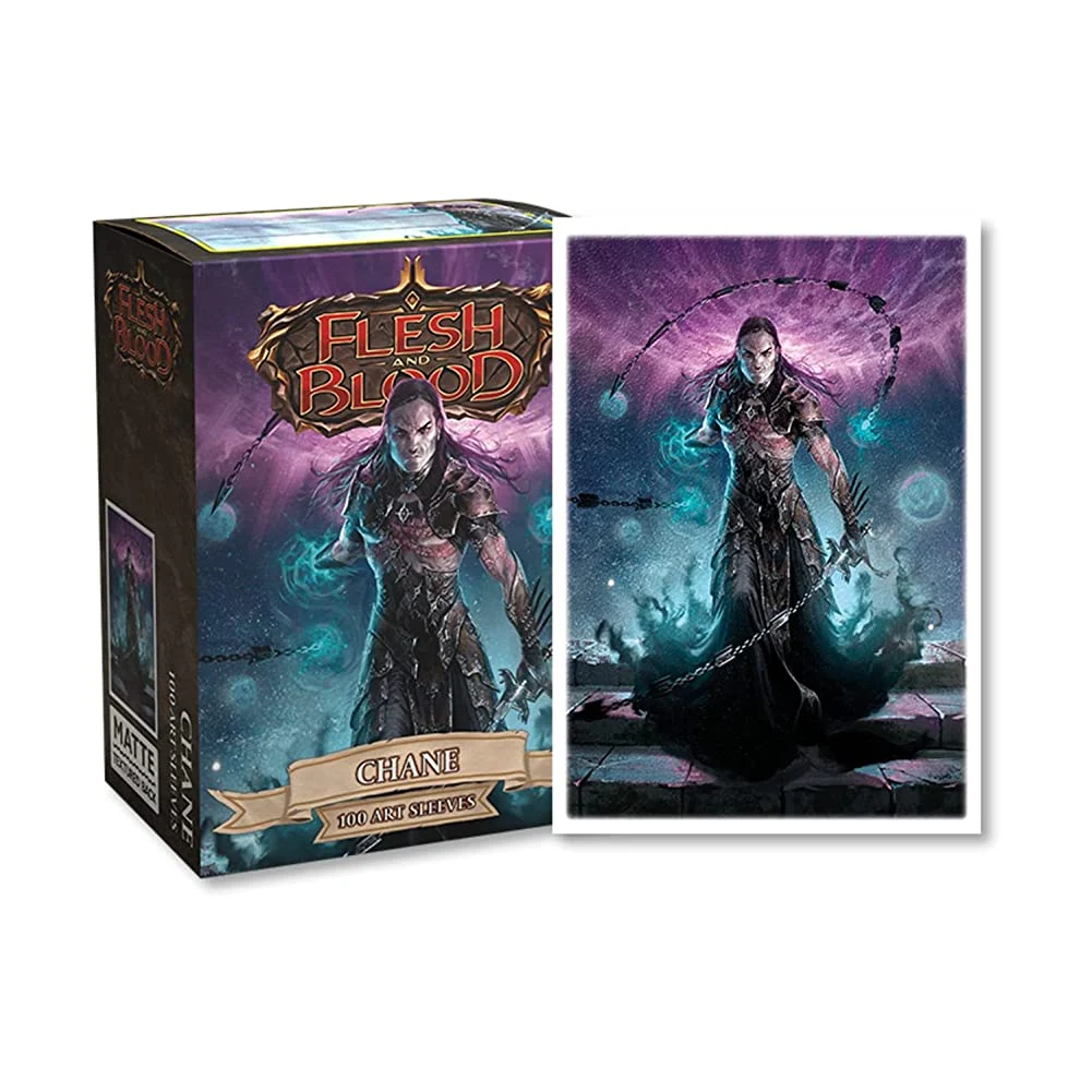 Arcane Tinmen Dragon Shield Sleeves Flesh and Blood: Chane 100 CT - MTG Card Sleeves are Smooth & Tough - Compatible with Pokemon & Magic The Gathering Card Sleeves (AT-16042)