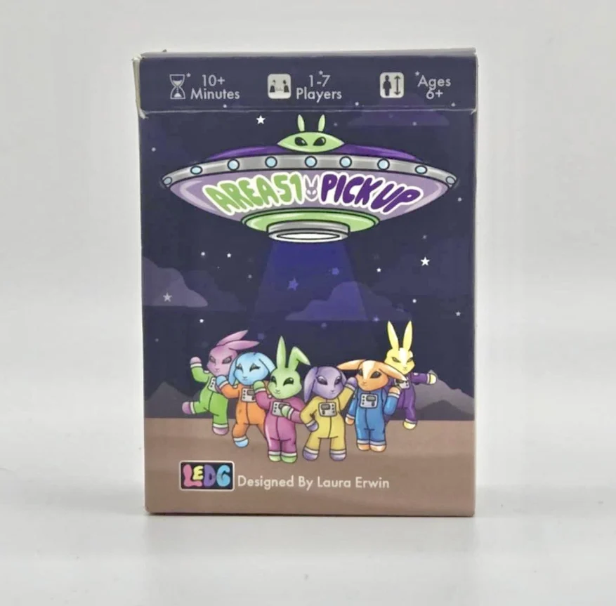 Area 51 Pick Up Family Push-Your-Luck Card Game