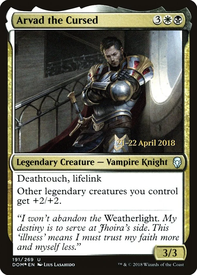 Arvad the Cursed [Dominaria Prerelease Promos]