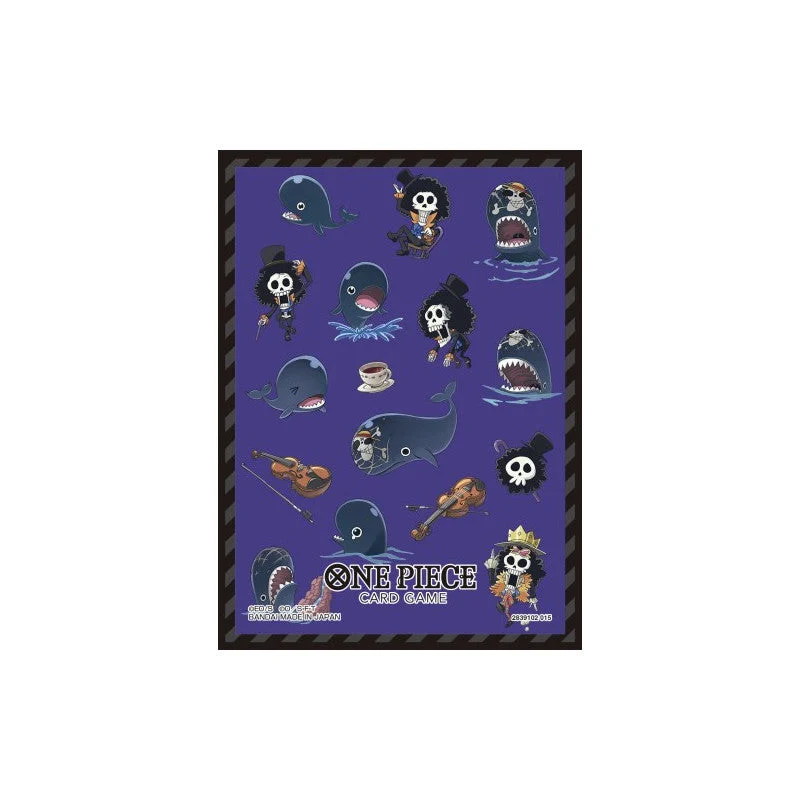 Bandai One Piece Card Game Sleeves Vol. 14 Brook & Laboon – Standard Size Deck Protectors (70 Count)