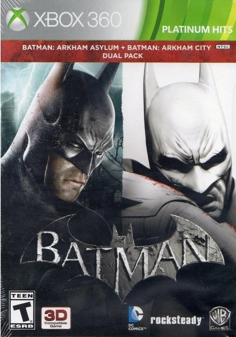Batman: Arkham Asylum and Batman: Arkham City Dual Pack [Platinum Hits] (360)