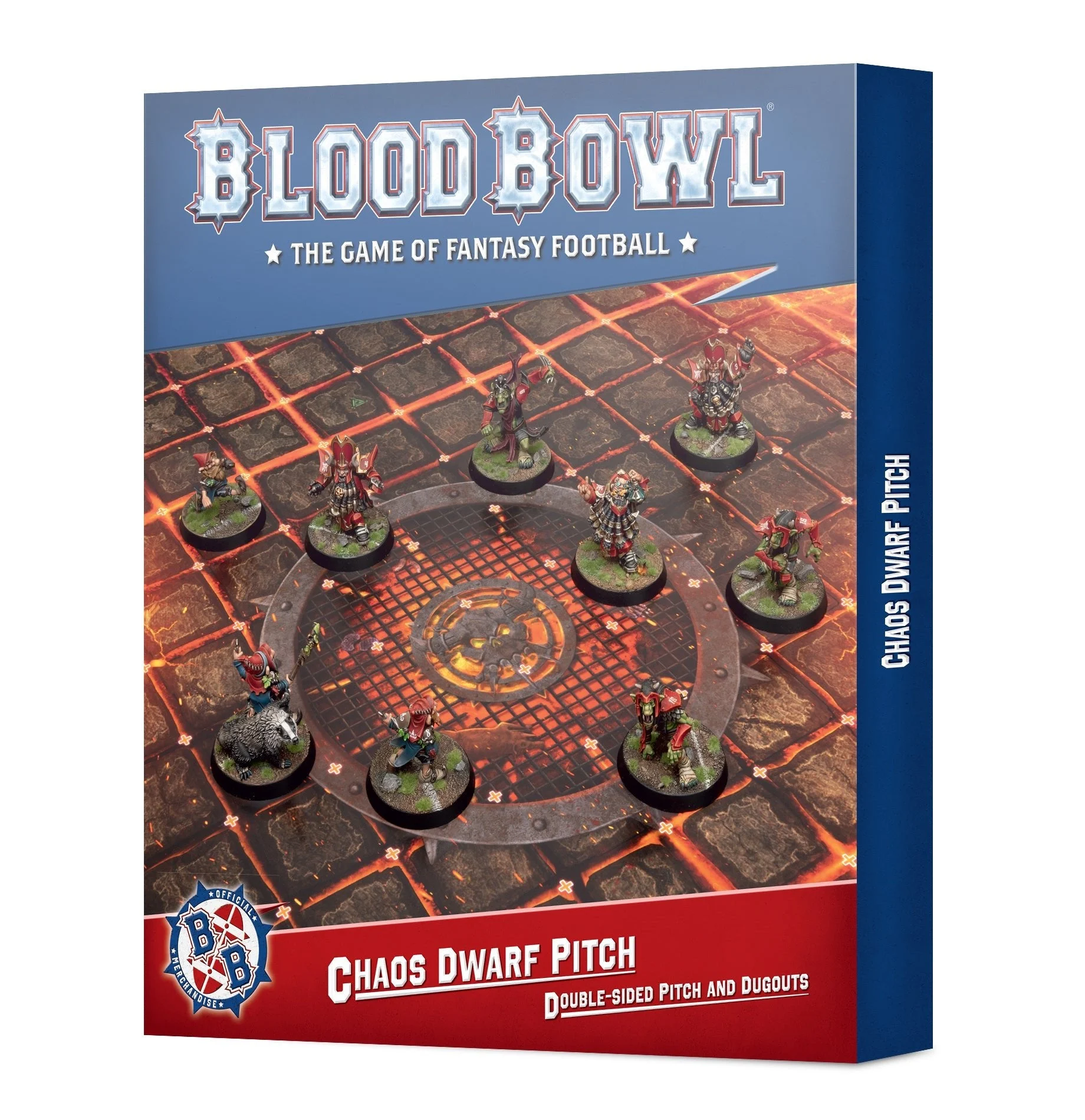Blood Bowl Chaos Dwarf Pitch and Dugouts