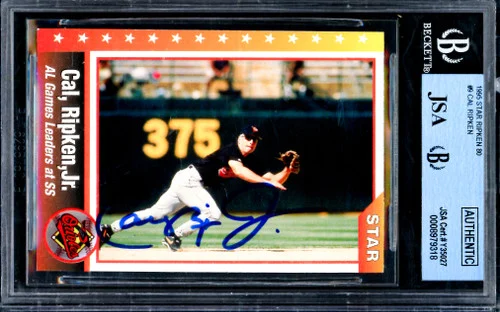 Cal Ripken Jr. Autographed 1995 Star Ripken 80 Card #9 Baltimore Orioles Box Set Beckett BAS #8979318