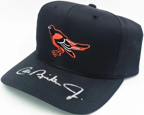 Cal Ripken Jr. Autographed Baseball Hat Baltimore Orioles Beckett BAS QR #BV12121