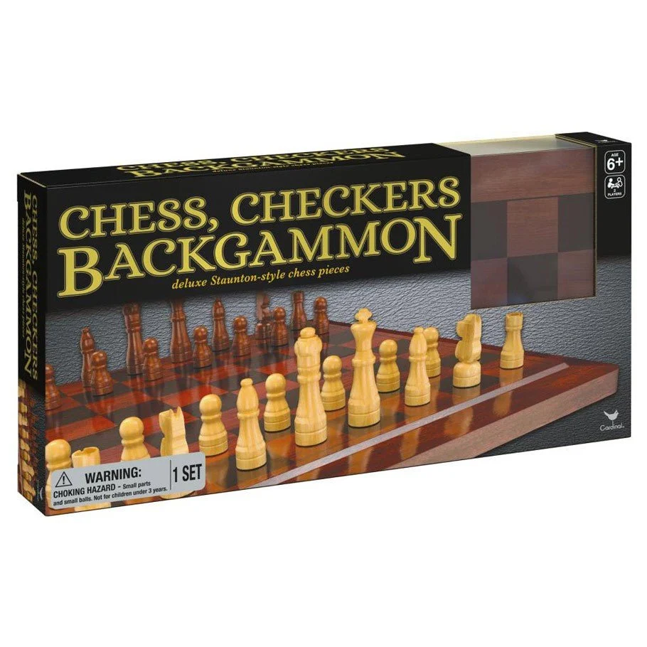 Chess, Checkers, Backgammon