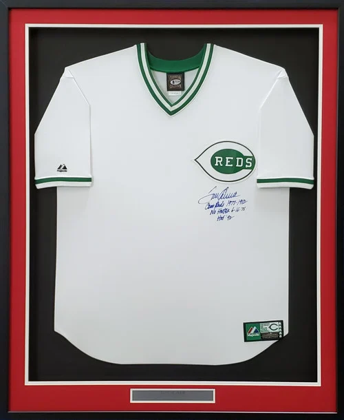 Cincinnati Reds Tom Seaver Autographed Framed St. Patrick's Day Majestic Cooperstown Jersey Size XL "1977-1982, No Hitter, HOF 92" Beckett BAS #T81658
