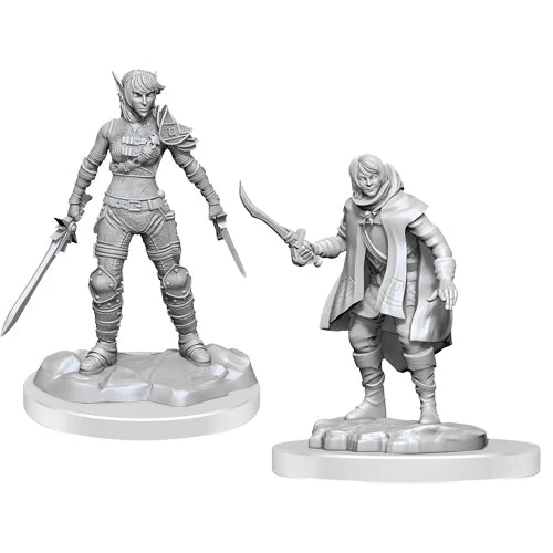 D&D Nolzur’s Miniatures: Elf Rogue & Half-Elf Rogue Protege