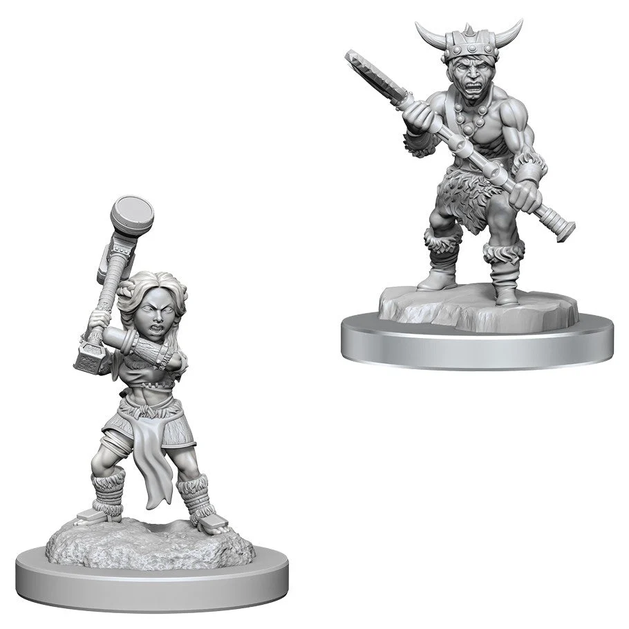 D&D Nolzur's Miniatures Halfling Barbarians