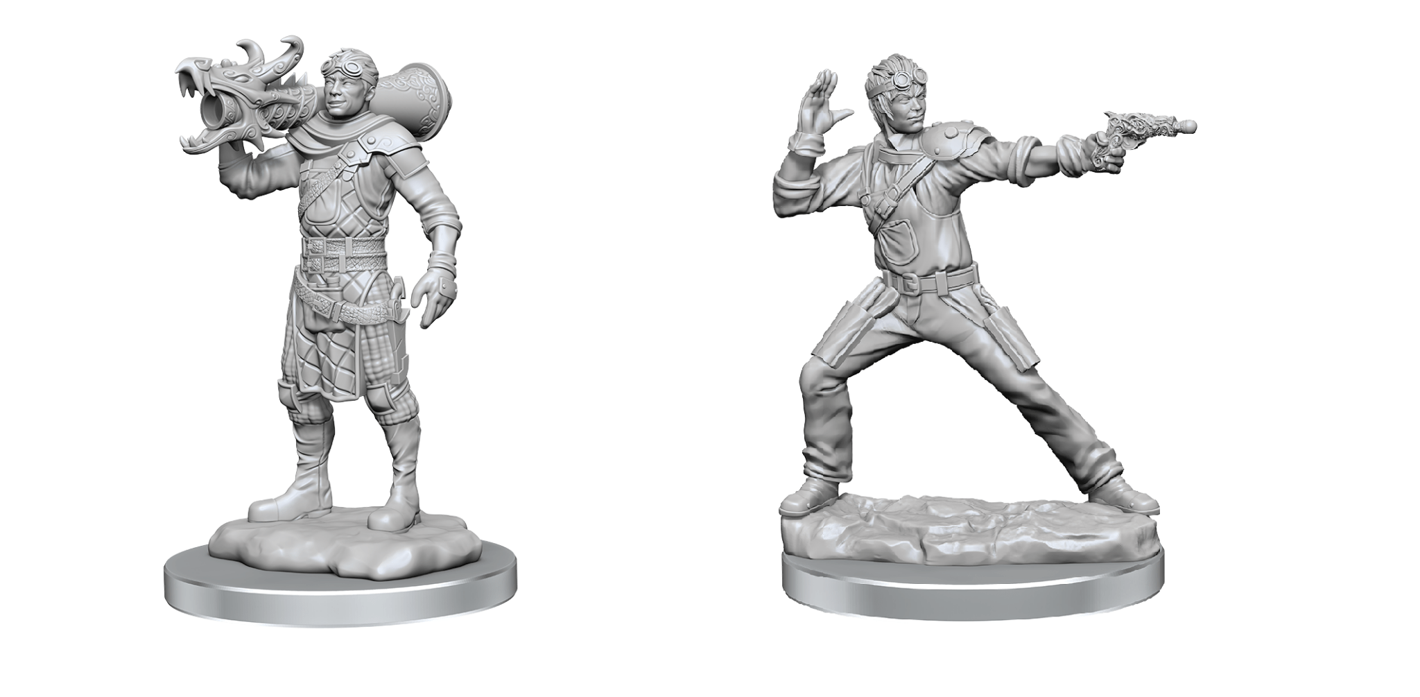 D&D Nolzur’s Miniatures: Human Artificer & Apprentice
