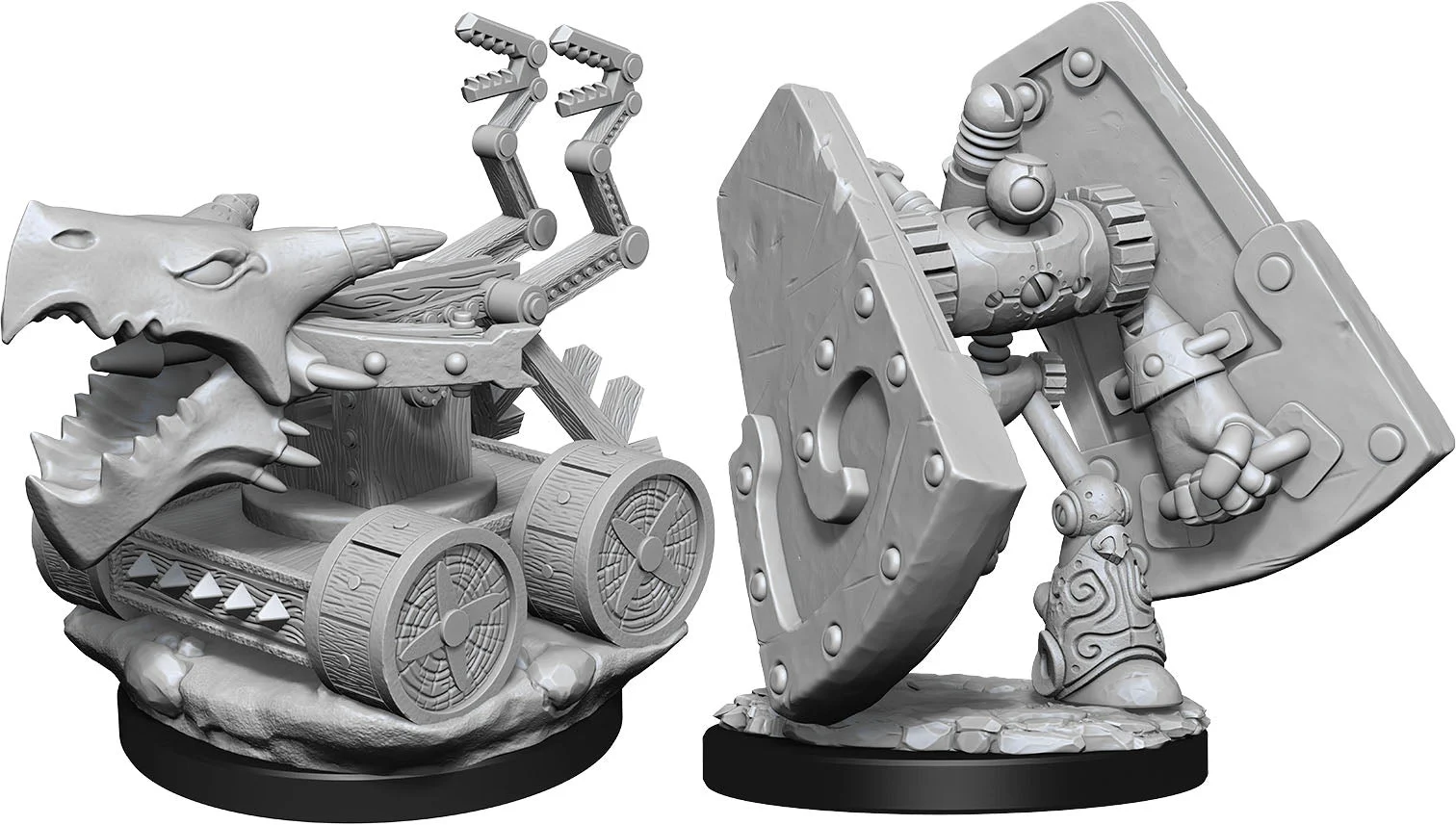 D&D Nolzur's Miniatures: Stone Defender & Oaken Bolter