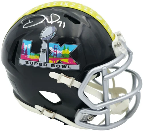 Devon Witherspoon Autographed Seattle Seahawks Black Super Bowl LX Logo Speed Mini Helmet MCS Holo Stock #265534