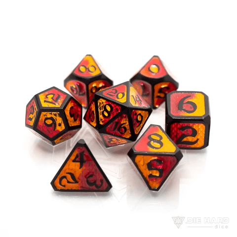 DHD 7 Piece RPG Set Drakona Embers Nali