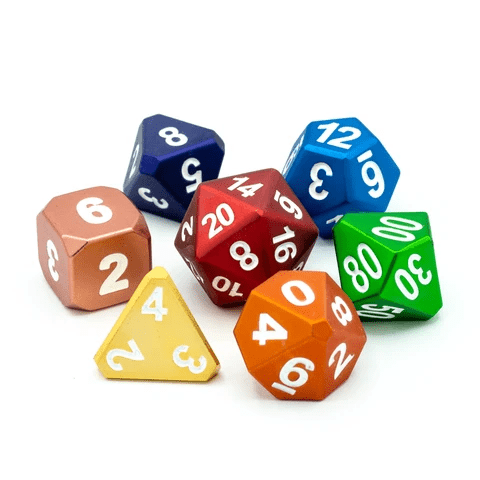 DHD 7 Piece RPG Set Forge Frosted Rainbow Mix