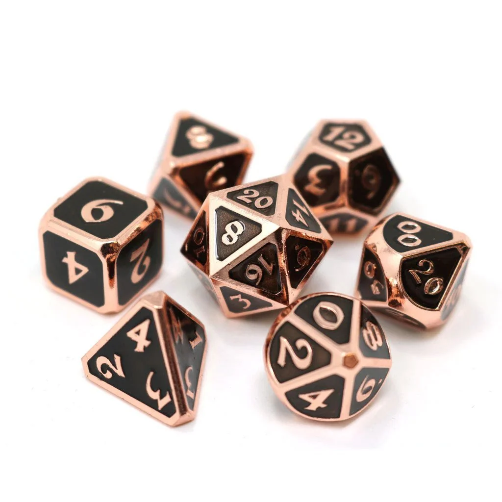 DHD 7 Piece RPG Set Mythica Copper Onyx