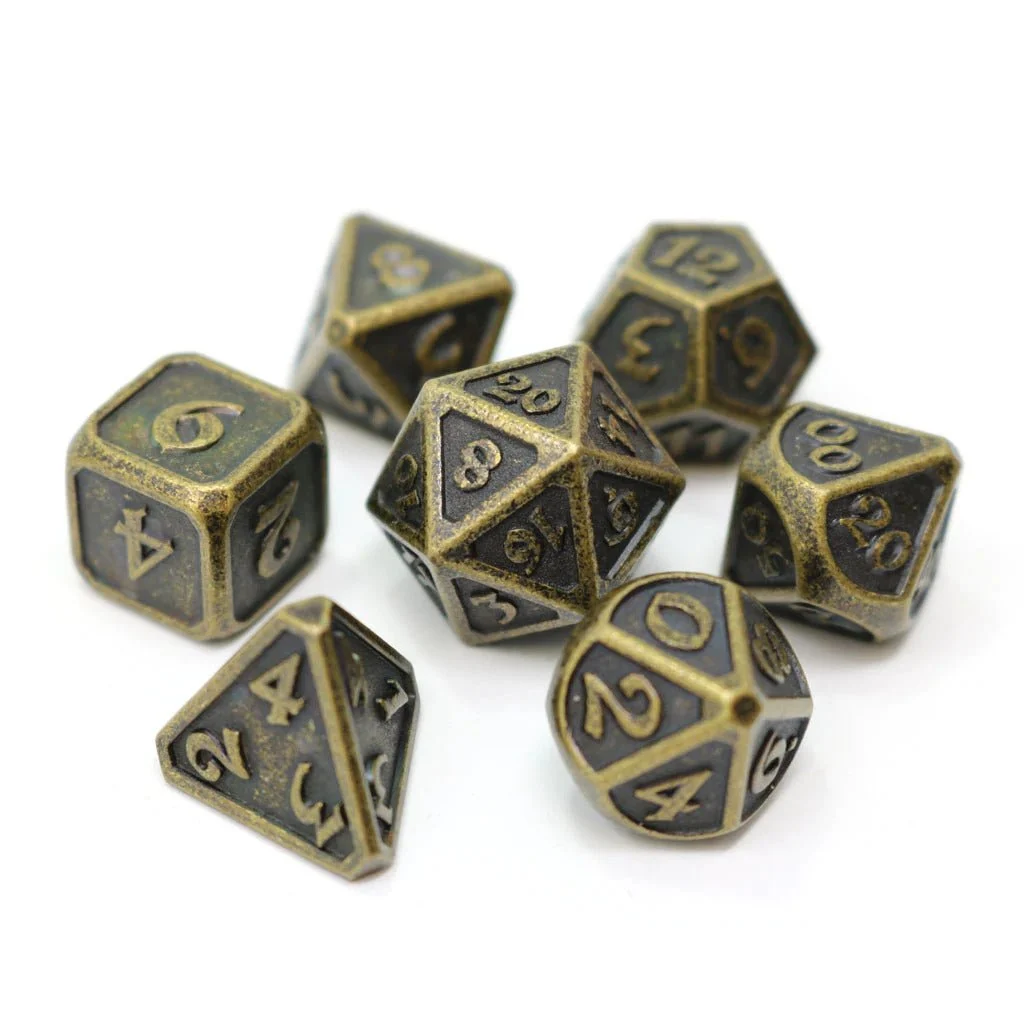 DHD 7 Piece RPG Set Mythica Dark Gold