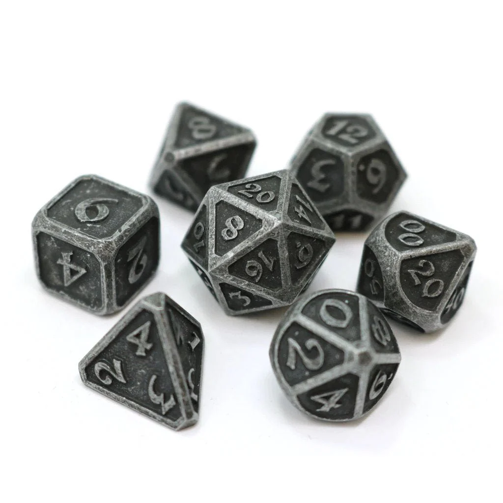 DHD 7 Piece RPG Set Mythica Dark Iron