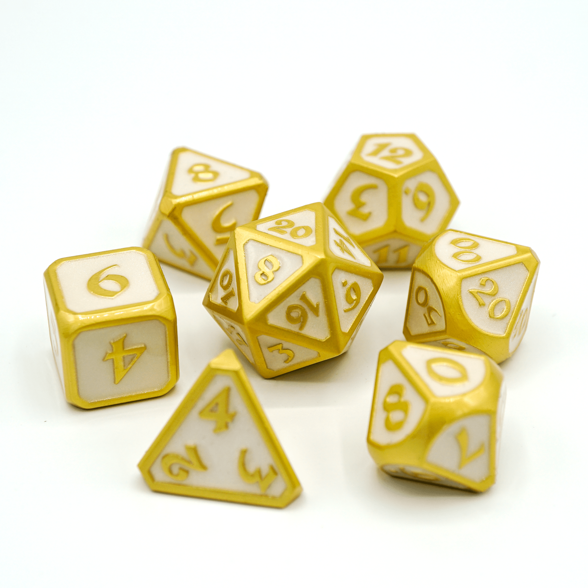 DHD 7 Piece RPG Set Mythica Platinum Citrine