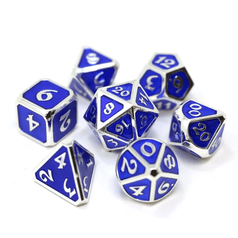 DHD 7 Piece RPG Set Mythica Platinum Sapphire