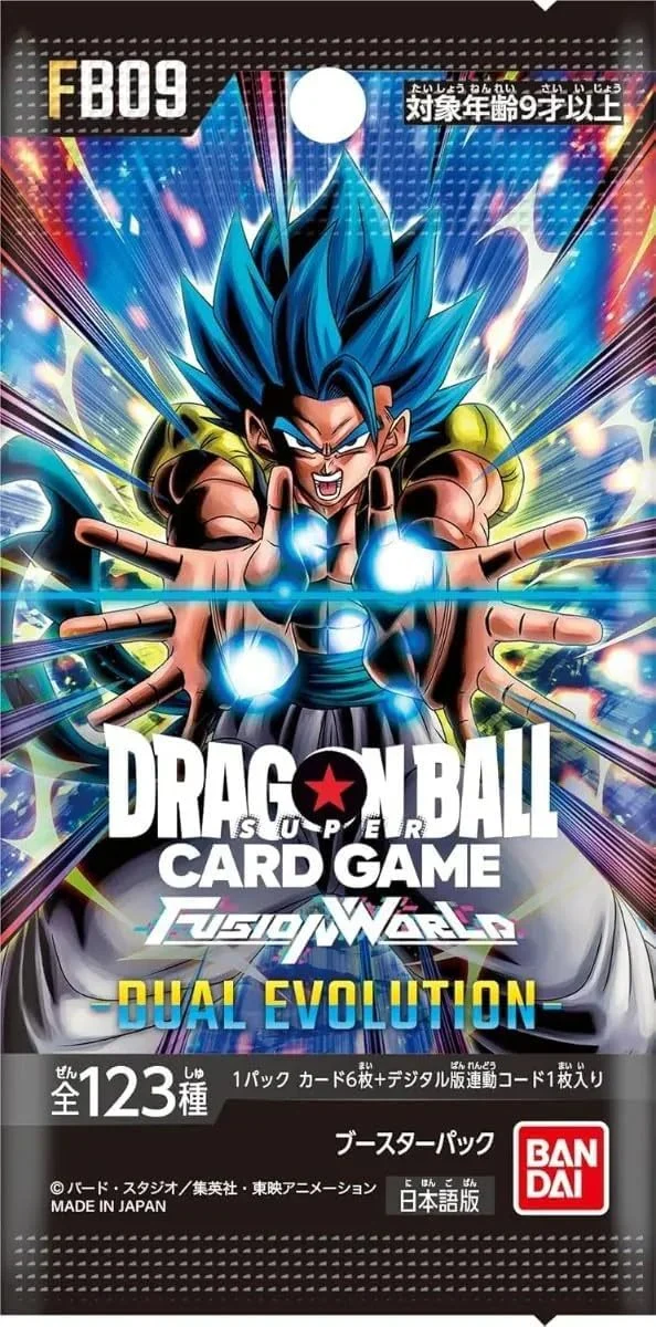 Dragon Ball Super Card Game Fusion World FB09 Dual Evolution Booster Pack (Japanese) – 6 Cards – Factory Sealed