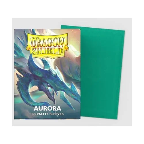 Dragon Shield Matte Aurora Teal Standard Size 100 ct Card Sleeves Individual Pack…