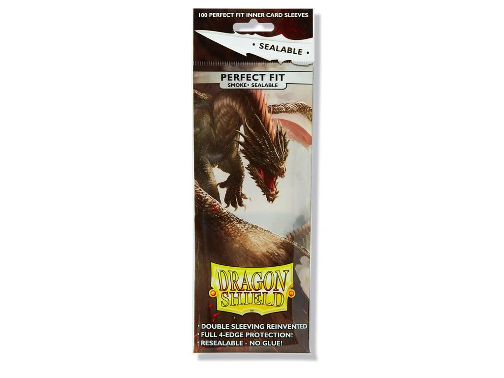 Dragon Shield Perfect Fit Sleeve Sealable - Smoke ‘Yarost’ 100ct