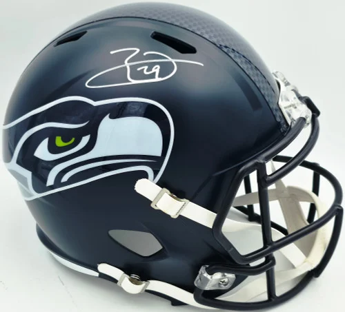 Earl Thomas Autographed Seattle Seahawks Blue Full Size Speed Replica Helmet Beckett BAS Witness #4W147354