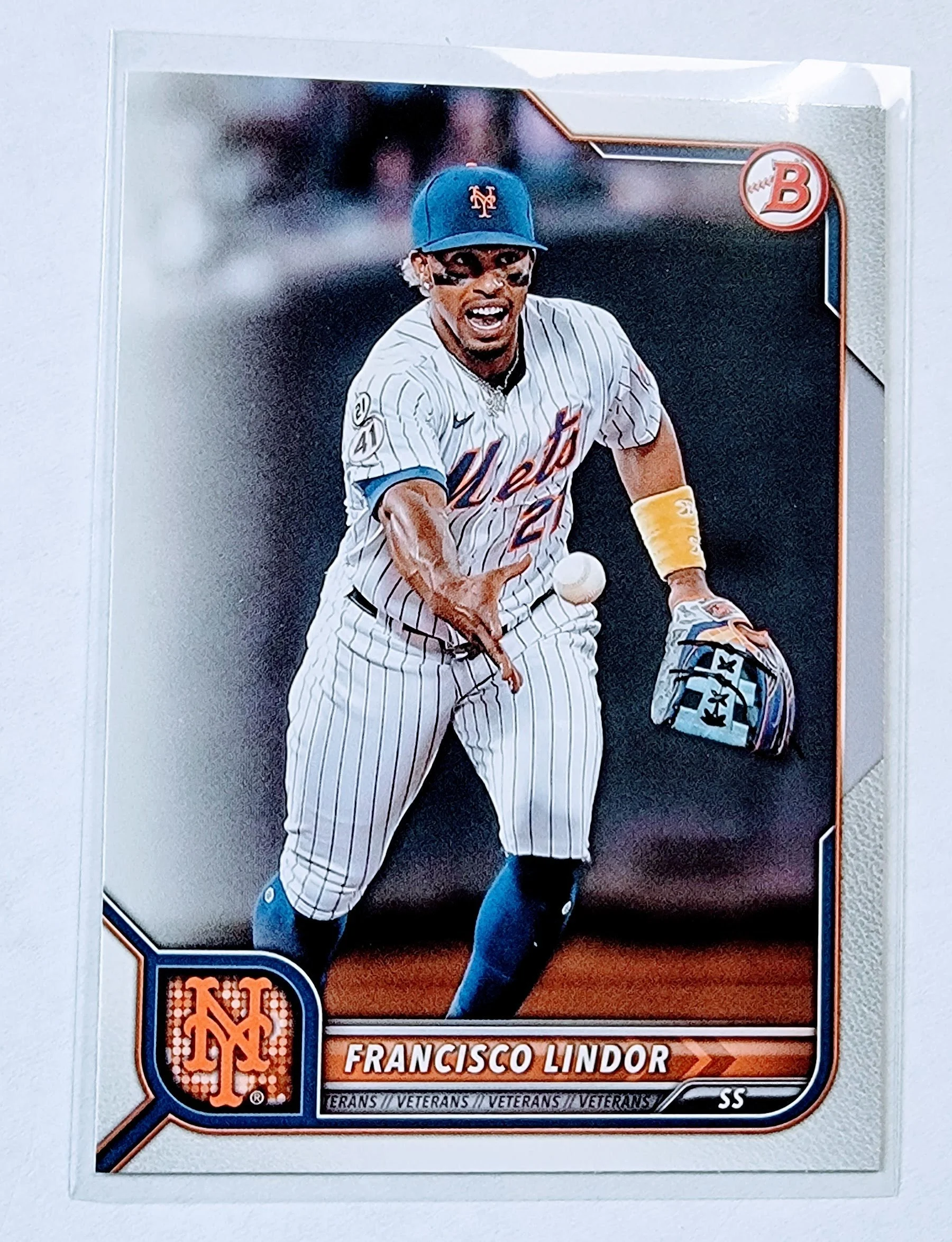 Francisco Lindor 2022 Bowman Baseball Card AVM1