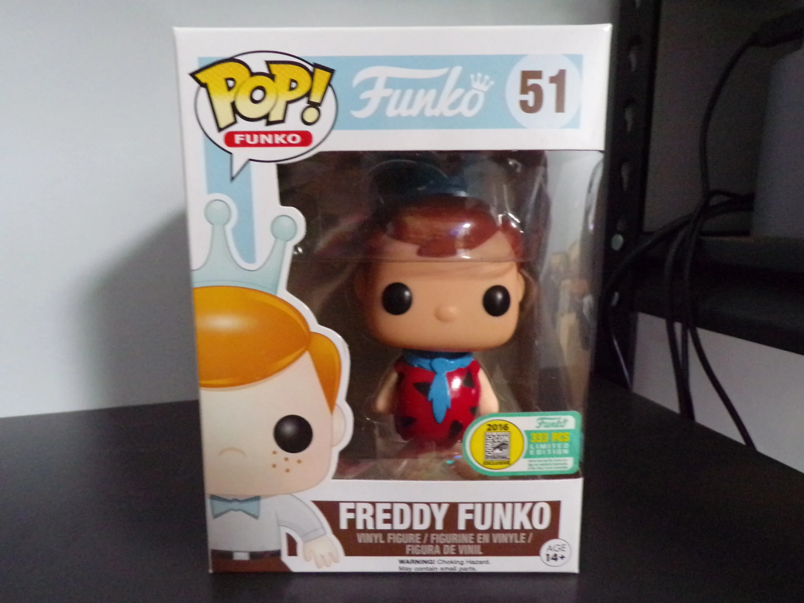 Funko Pop Freddy Funko as Fred Flinstone - 2016 SDCC 333 PCS Limited Edition #51