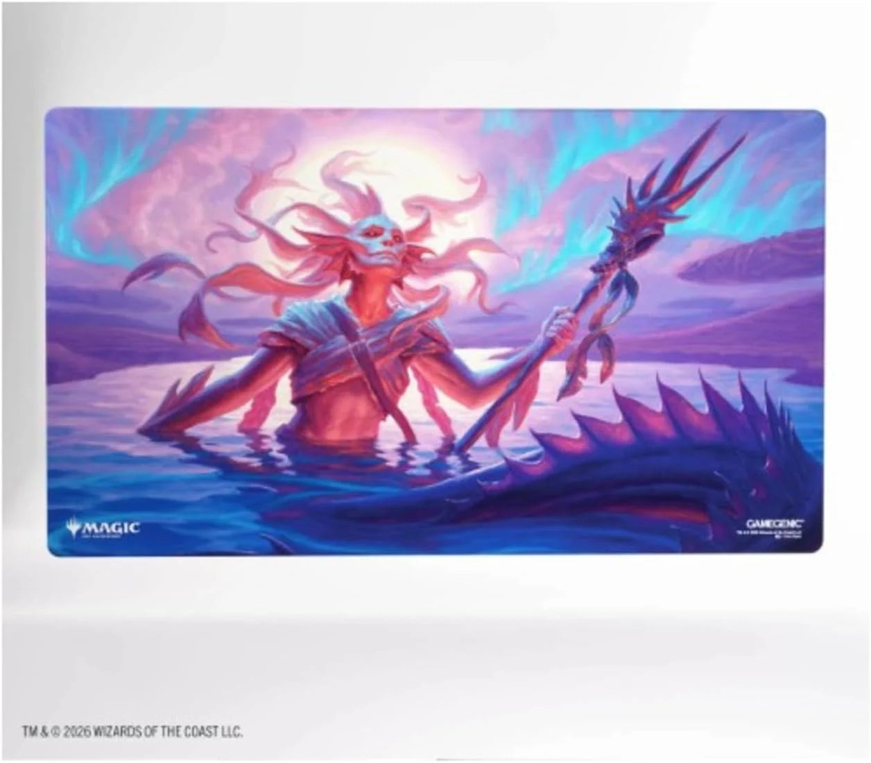 Gamegenic Magic: The Gathering Lorwyn Eclipsed Shiny PLAYMAT - Eclipsed Merrow Design, Premium 61×35 cm Playmat with Shiny Ultra-Fine Surface, Flat Stitching & 2mm Cushioning