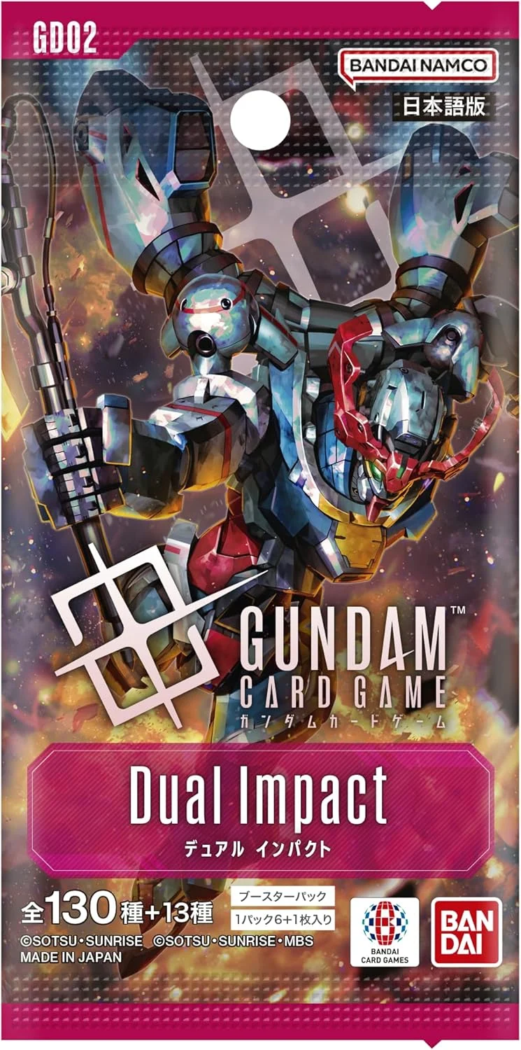 Gundam Card Game Booster Pack - Dual Impact (GD02) (Japanese) - 6 Cards